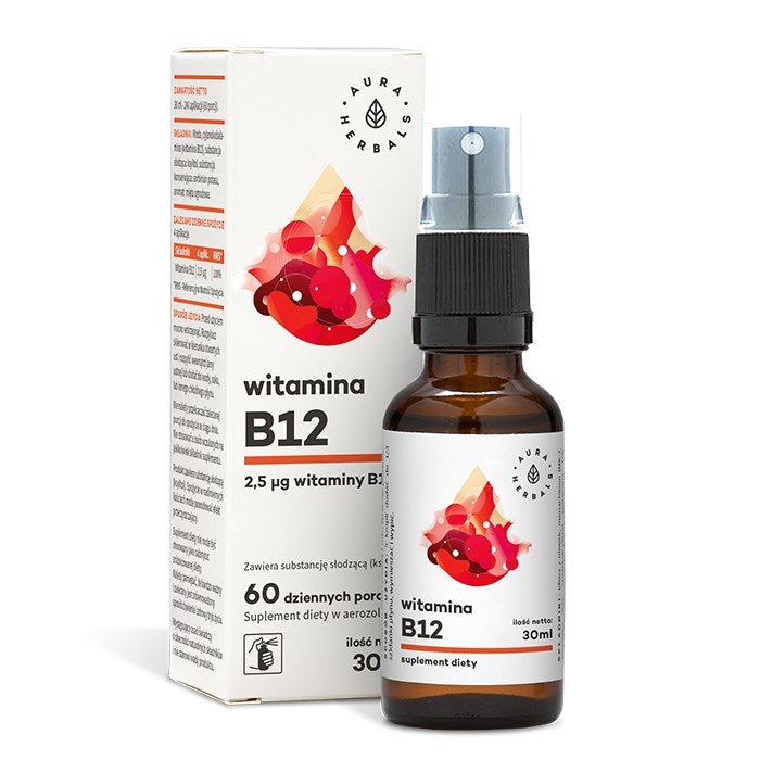 AURA HERBALS vitamiini B12 sprei 30 ml