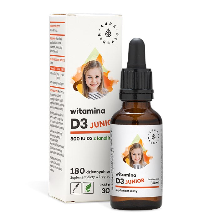 AURA HERBALS D3-vitamiin noortele 800 IU - tilgad 30 ml