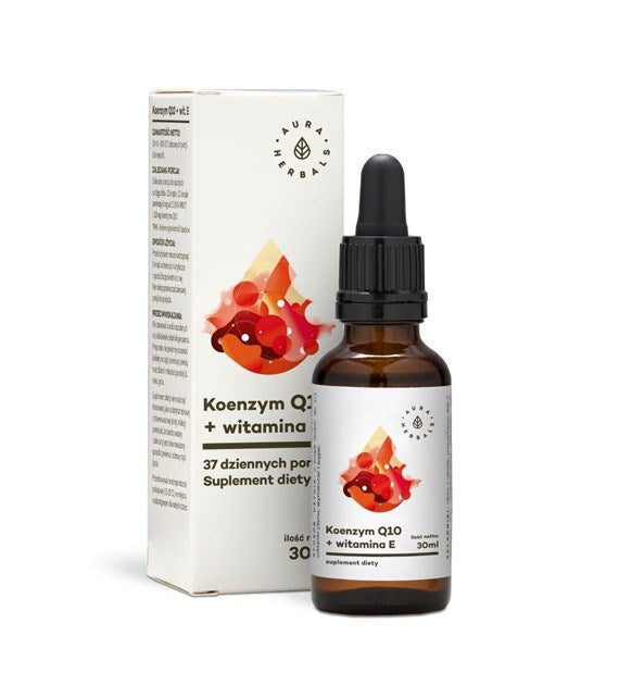 AURA HERBALS koensüüm Q10 + E-vitamiin – tilgad 30 ml
