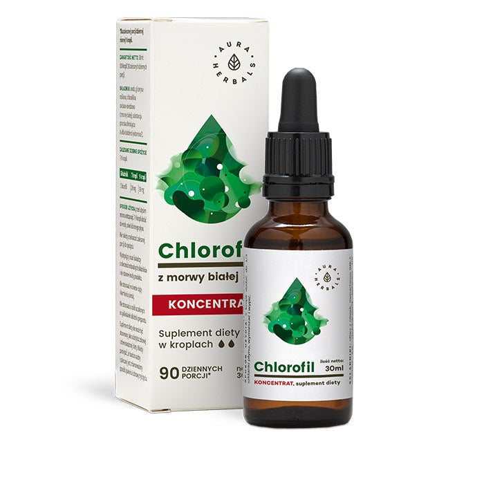 AURA HERBALS Valge mooruspuu klorofülli tilgad 30 ml