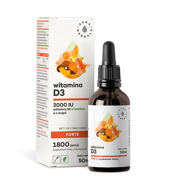 AURA HERBALS vitamiin D3 Forte tilgad 50 ml
