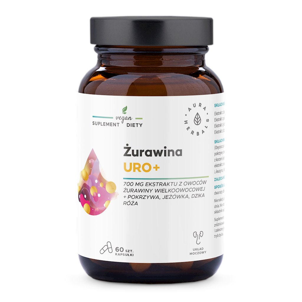 AURA HERBALS Jõhvika maitseline Uro+ 60 kapslit