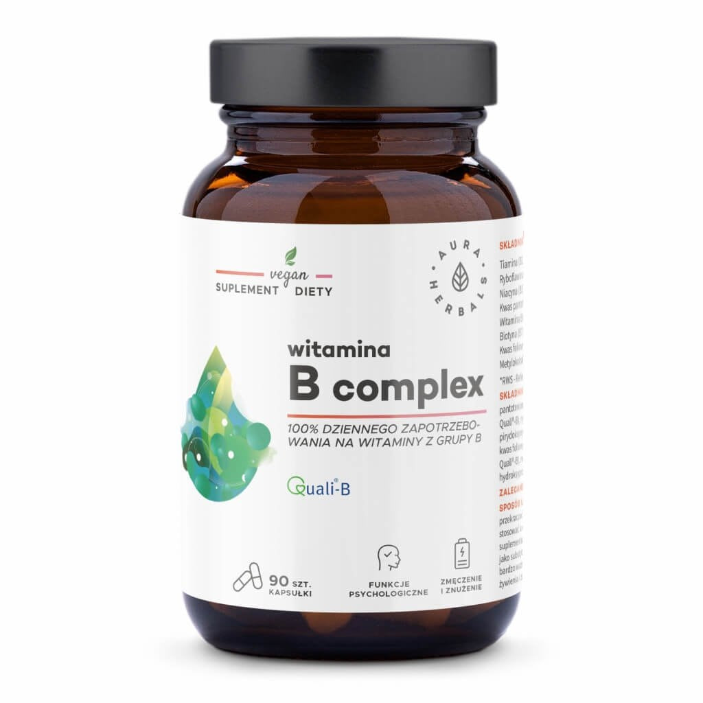 AURA HERBALS vitamiin B kompleks 90 kapslit