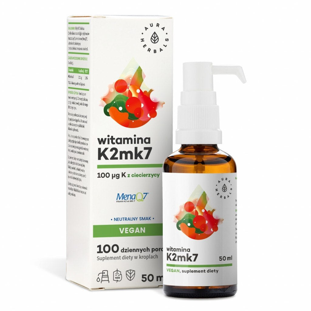 AURA HERBALS vitamiin K2 100 mcg vegan 50 ml