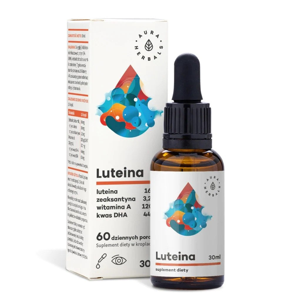 AURA HERBALS Luteiin + A-vitamiin + DHA + Zeaksantiin 30 ml