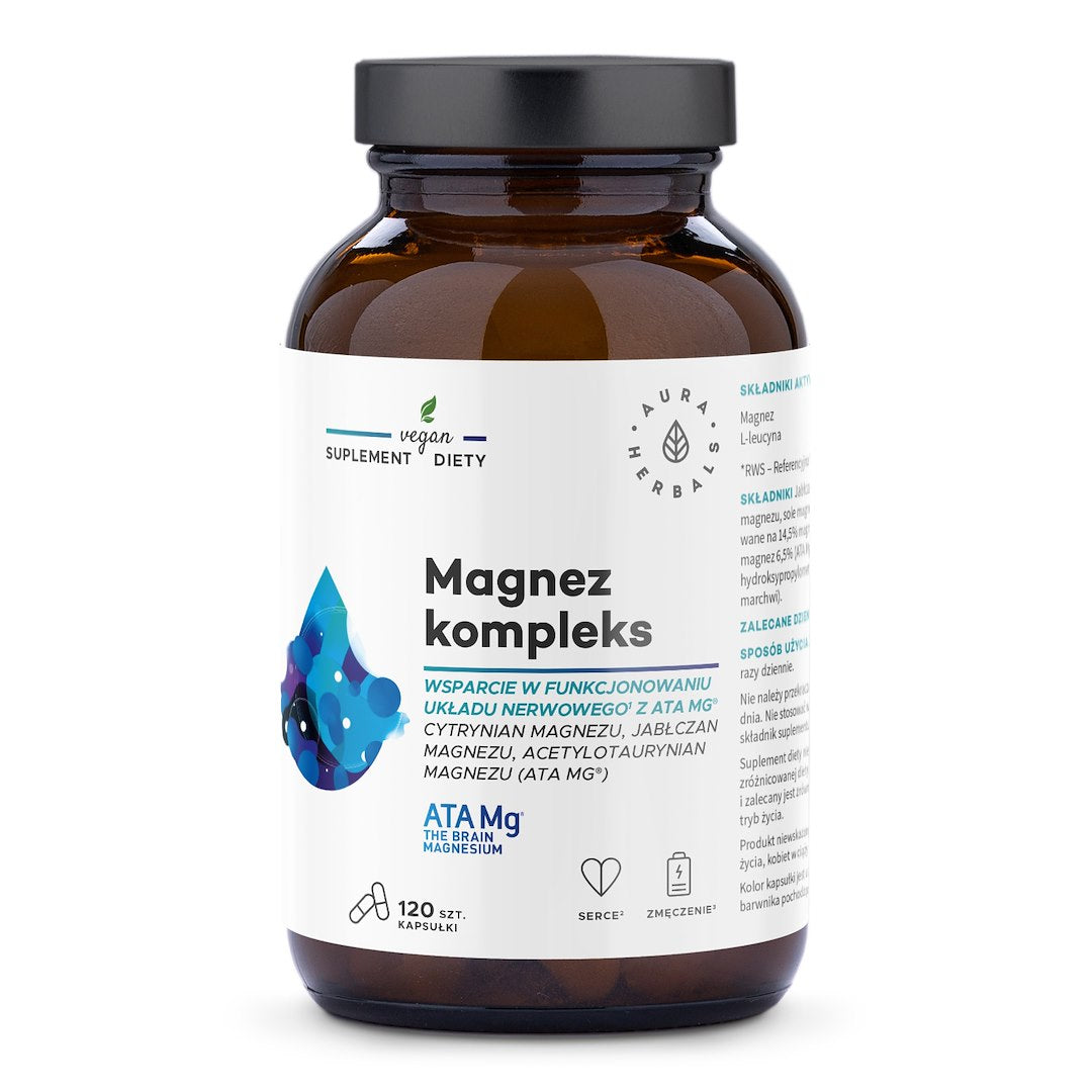 AURA HERBALS Magneesium ATA Mg kompleks 120 kapslit