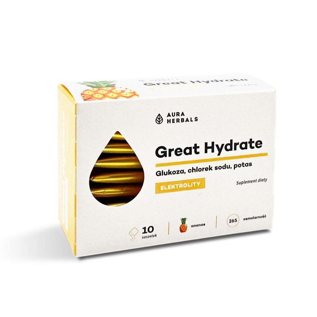AURA HERBALS Great Hydrate - Elektrolüüdid - ananassimaitseline 10 tk.