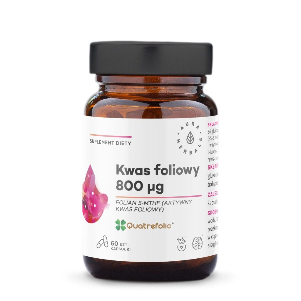 AURA HERBALS Foolhape 800 µg 60 kapslit