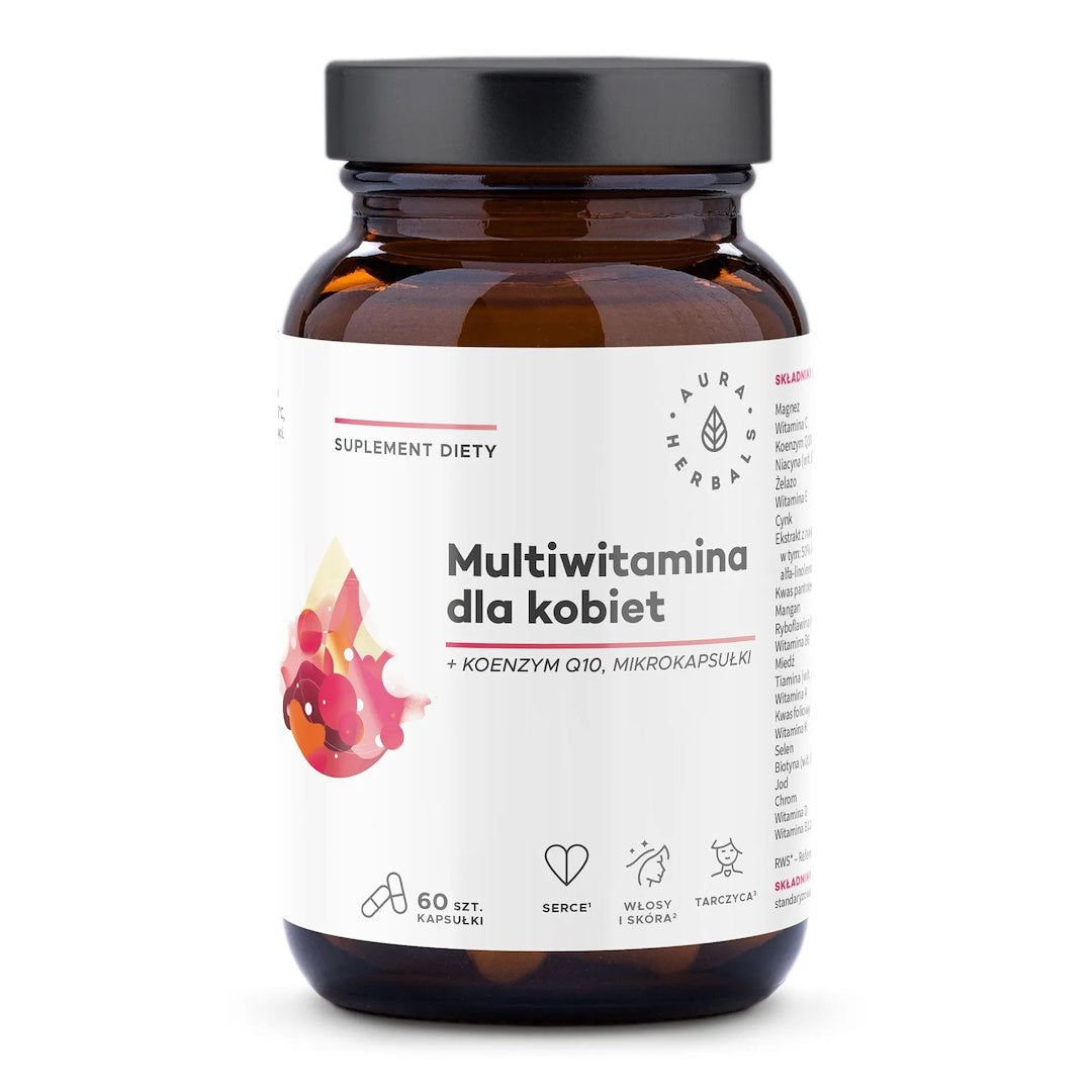 AURA HERBALS multivitamiinid naistele 60 kapslit