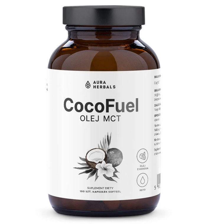 AURA HERBALS CocoFuel - MCT õli 1000 mg 100 kapslit