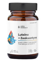 AURA HERBALS Luteiin + Zeaksantiin + A-vitamiin 60 kapslit