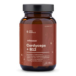 AURA HERBALS Mycodrop, Cordyceps 30:1 + B12, 30% beetaglükaane, 60 kapslit