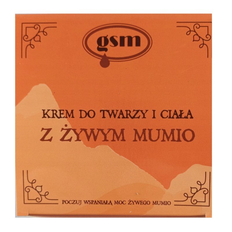 GSM MUMIO näo- ja kehakreem elava mumio ekstraktiga 200 ml