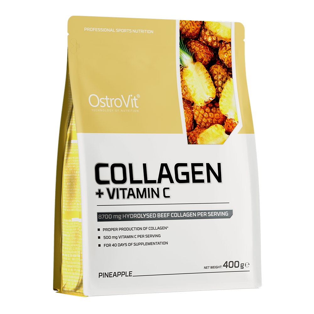 Ostrovit kollageen + C-vitamiin - ananassimaitseline 400 g