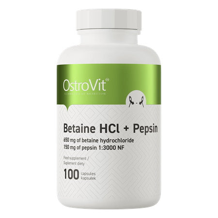 OstroVit Betaiini HCl + Pepsiin – Betaiini HCl + Pepsiin 100 kaps.