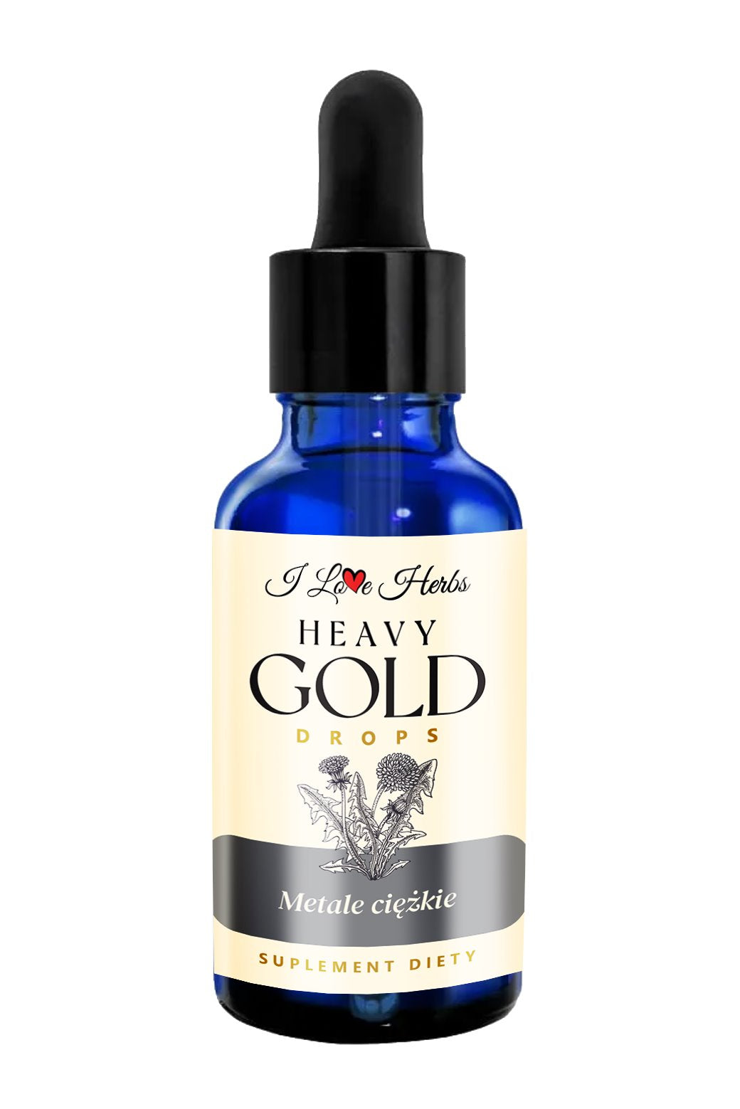 I LOVE HERRBS - HEAVY Gold Drops SUNKIEJI METALAI 50 ml