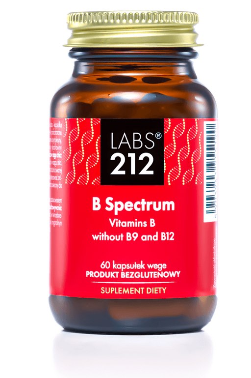 LABS212 B Spectrum - B-grupi vitamiinid ilma B9 ja B12-ta 60 kapslit