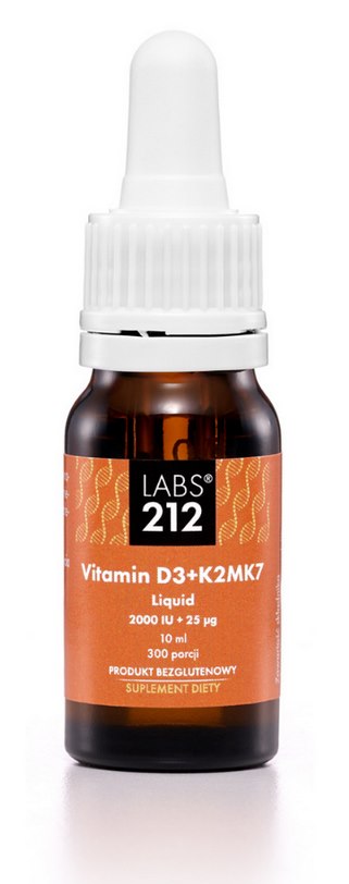 LABS212 D3 + K2MK7 vitamiini vedelik 10 ml