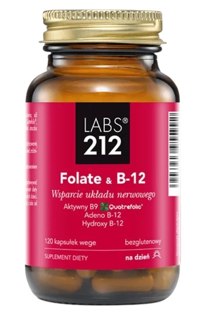 LABS212 Folaat ja B-12 120 kapslit