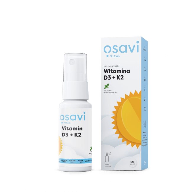 Osavi D3 + K2 vitamiini sprei – piparmündimaitseline 25 ml