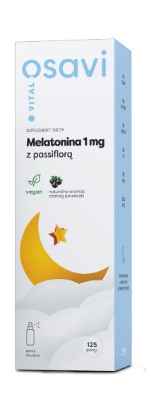 Osavi melatoniin 1 mg kannatuslille ja mustsõstra maitsega 25 ml