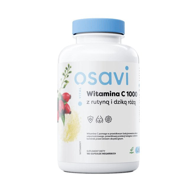 Osavi C-vitamiin 500 mg rutiini ja kibuvitsaga 180 kaps.
