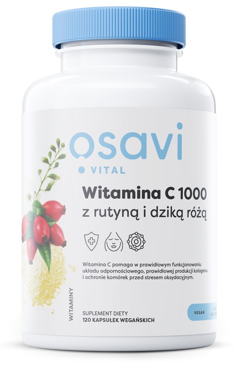 Osavi C-vitamiin 500 mg rutiini ja kibuvitsaga 120 kaps.