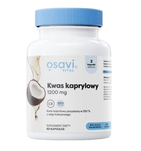 Osavi kaprilo rūgštis 1200 mg 60 kapslit