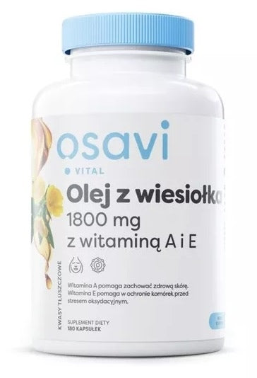 Osavi kuningakepiõli 600 mg vitamiinide A ja E-ga, 180 kapslit