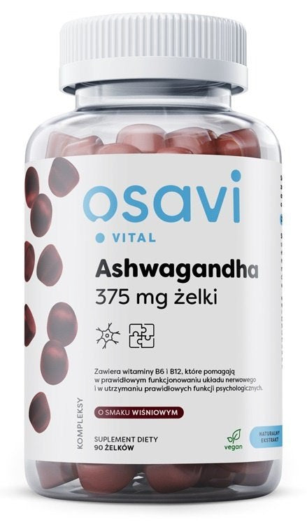 Osavi Ashwagandha 125 mg 90 närimiskommi