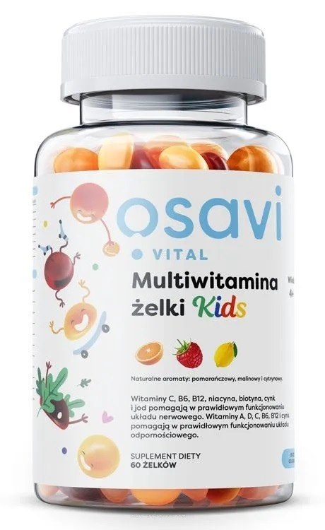 Osavi laste multivitamiini kummikommid 60 kummikommi