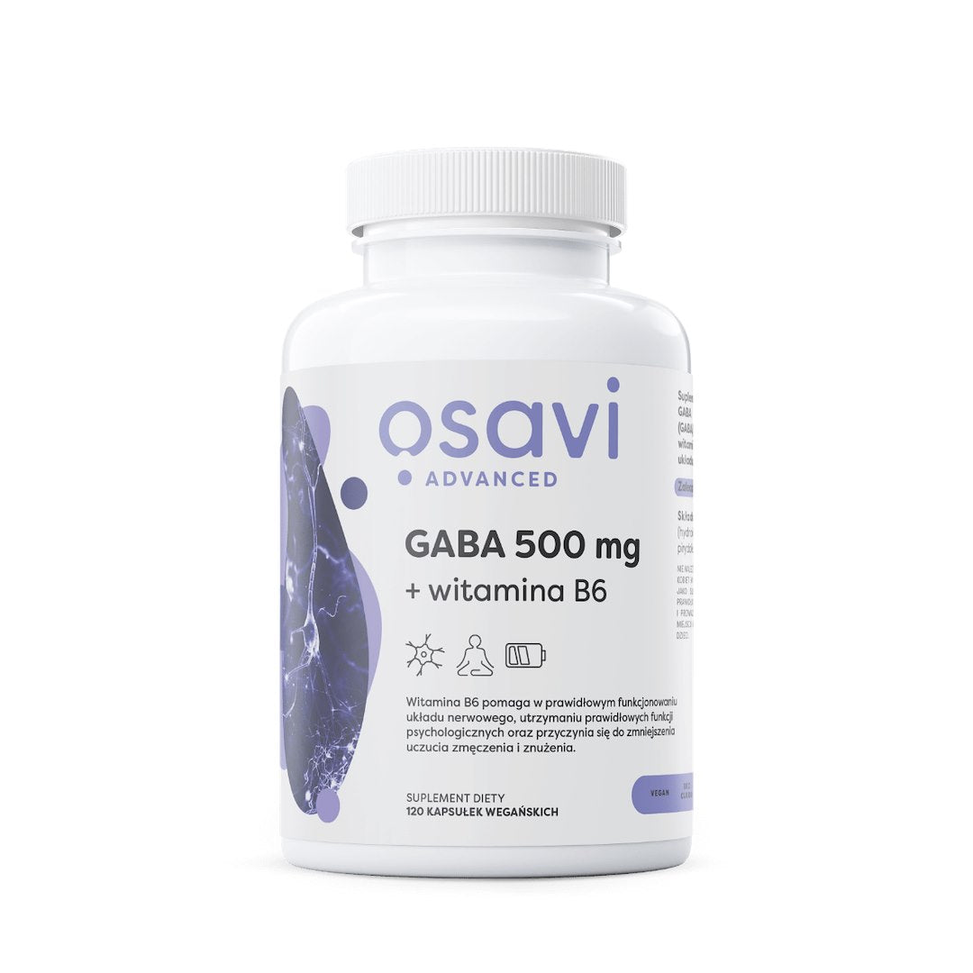 Osavi GABA 500 mg + B6-vitamiin 120 kapslit