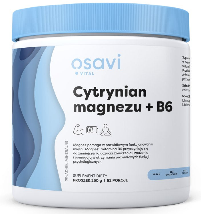Osavi magneesiumtsitraat + B6 250 g