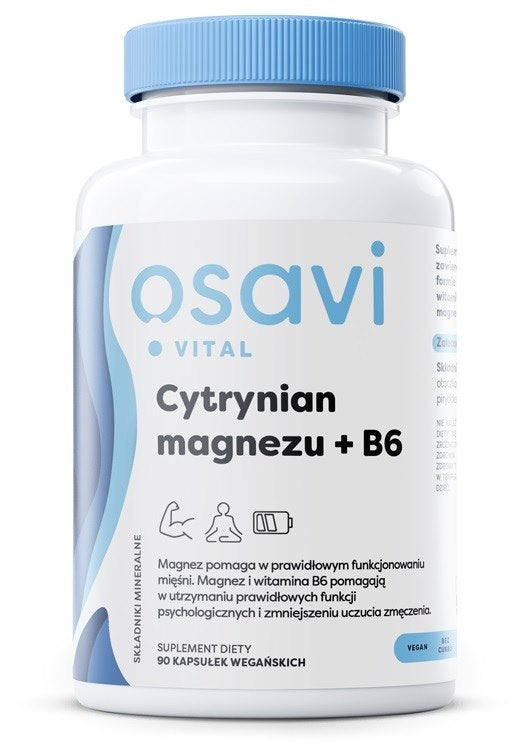 Osavi magneesiumtsitraat + B6 90 kapslit