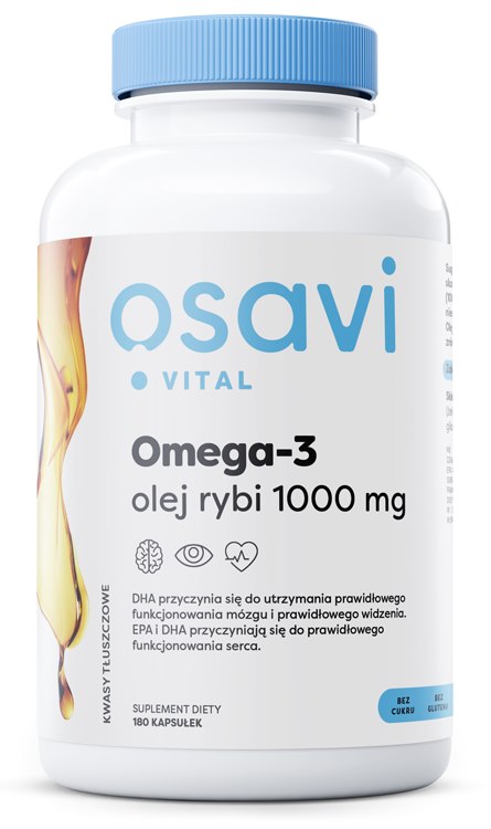 Osavi Omega-3 kalaõli 1000 mg 180 kapslit