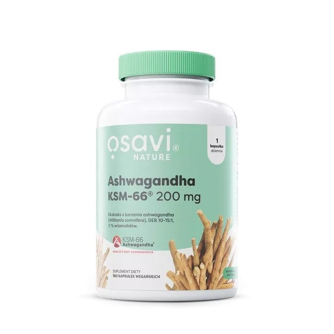 Osavi Ashwagandha KSM-66® 200 mg 180 kapslit
