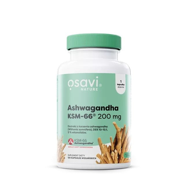 Osavi Ashwagandha KSM-66® 200 mg 120 kapslit