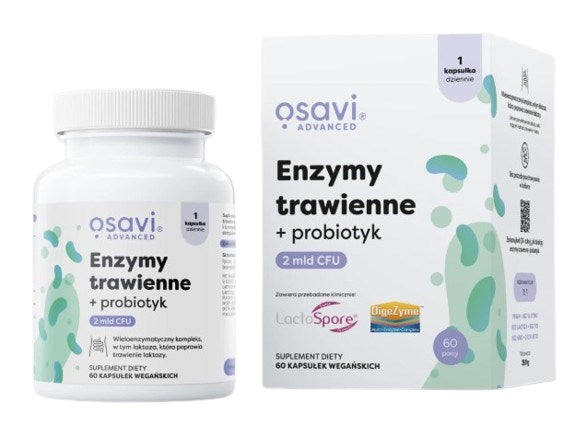 Osavi seedeensüümid + probiootikum 60 kapslit