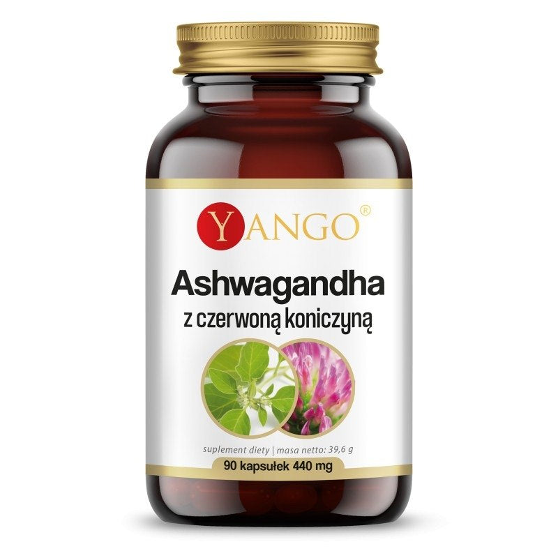 Yango Ashwagandha koos punase ristikuga 90 kapslit