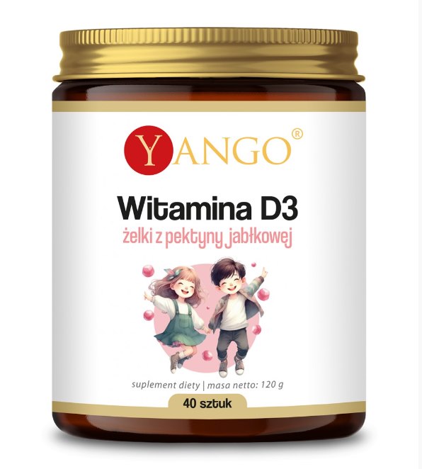 Yango D3-vitamiini õunapektiinikommid 40 kommi