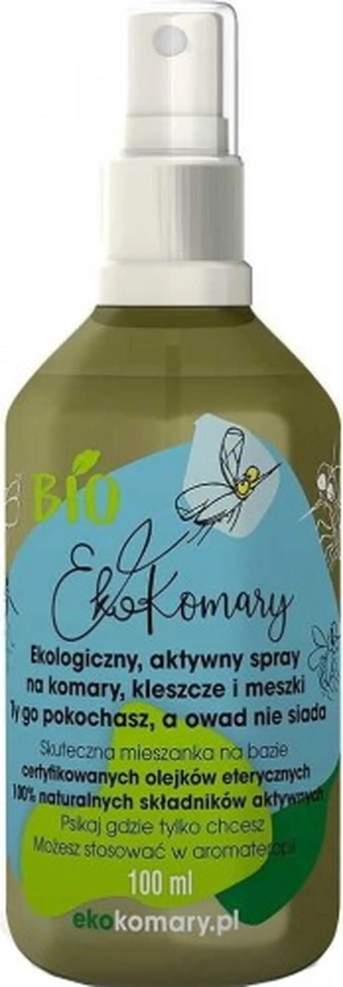 LOV ORGANIC EkoKomary - Aktiivne lõhnasprei sääskede, puukide ja parmude vastu 100 ml
