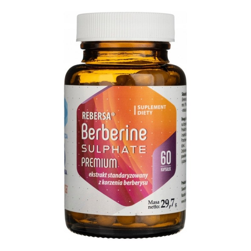 HEPATICA Berberine Sulphate Premium - Berberine - hariliku kukemarja ekstrakt 400 mg 60 kapslit