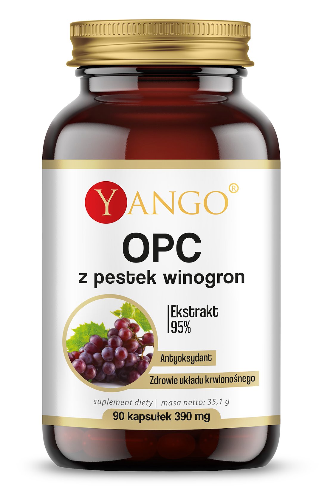 Yango OPC 95% viinamarjaseemne ekstrakt 90 kapslit
