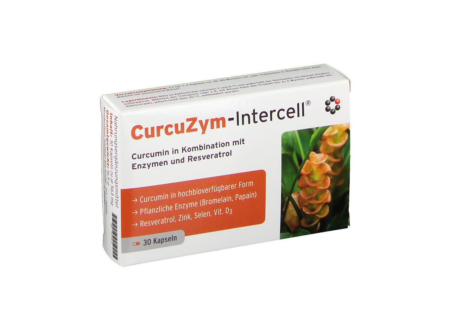 INTERCELL PHARMA CurcuZym-Intercell 30 kapslit