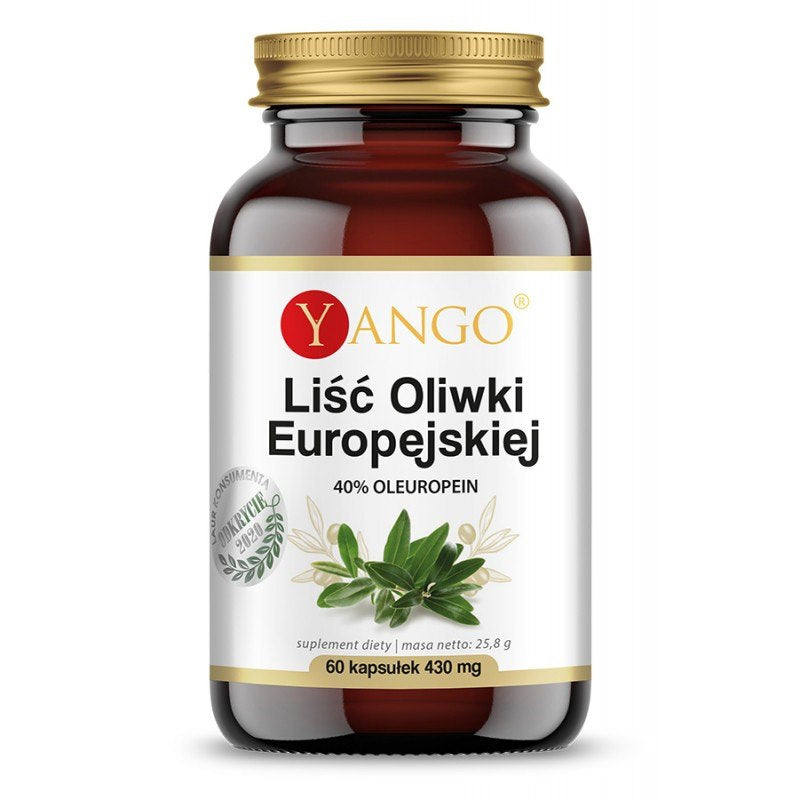 Yango oliivilehed – 40% oleuropeiini 60 kapslit