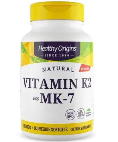 Healthy Origins Vitamiin K2 Mk7 - Vitamiin K 100 mcg 180 kapslit