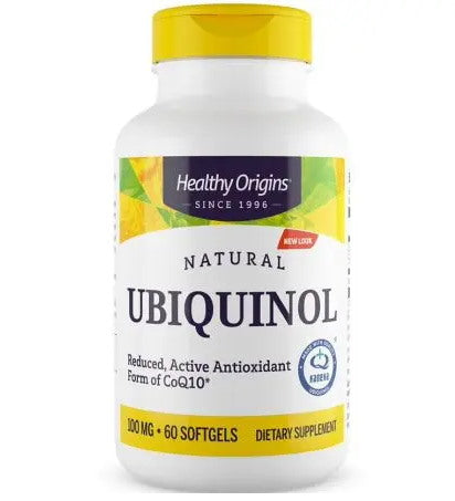 Healthy Origins Ubiquinol - ubikinool 100 mg 60 kapslit