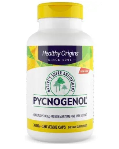 HEALTHY ORIGINS Pycnogenol 30 mg – Prantsuse merimänni koore ekstrakt 180 kapslit