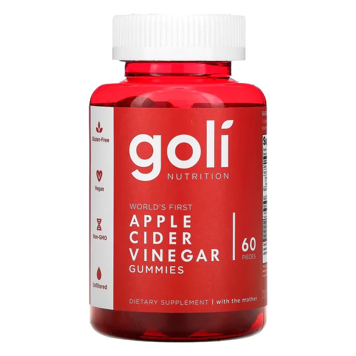 GOLI NUTRITION Õunasiidriäädika kummikommid 60 tk
