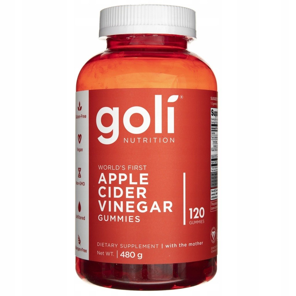 GOLI NUTRITION Õunaäädika kummikommid 120 tk